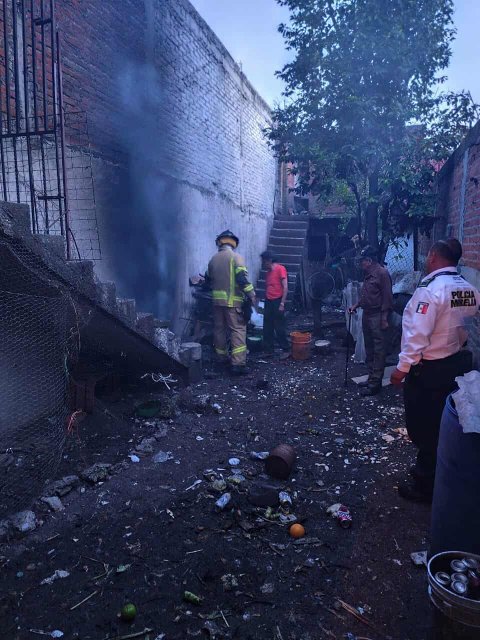Se registra incendio en domicilio de la colonia Las Margaritas, Morelia
