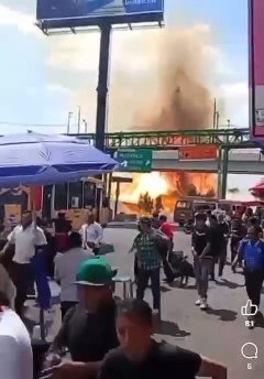 Estalla pipa de gas LP en Iztapalapa