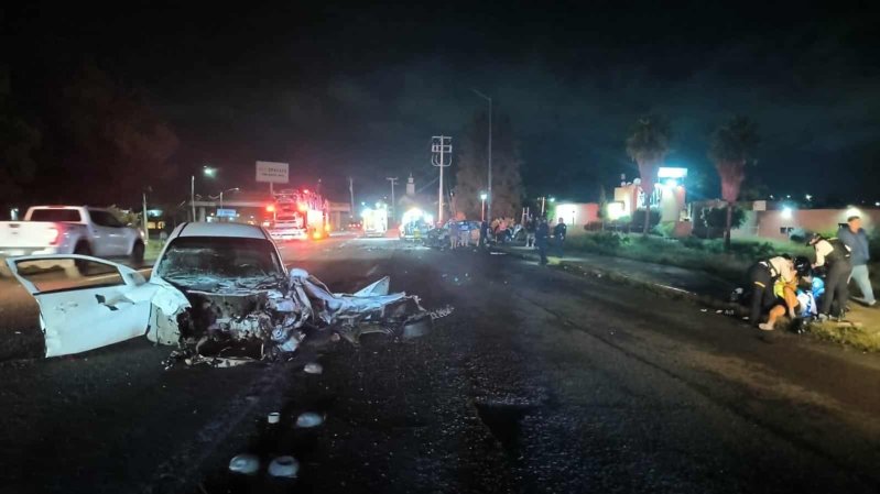 Choque vehicular múltiple deja 3 heridos en la Av. Morelos Norte de Morelia 