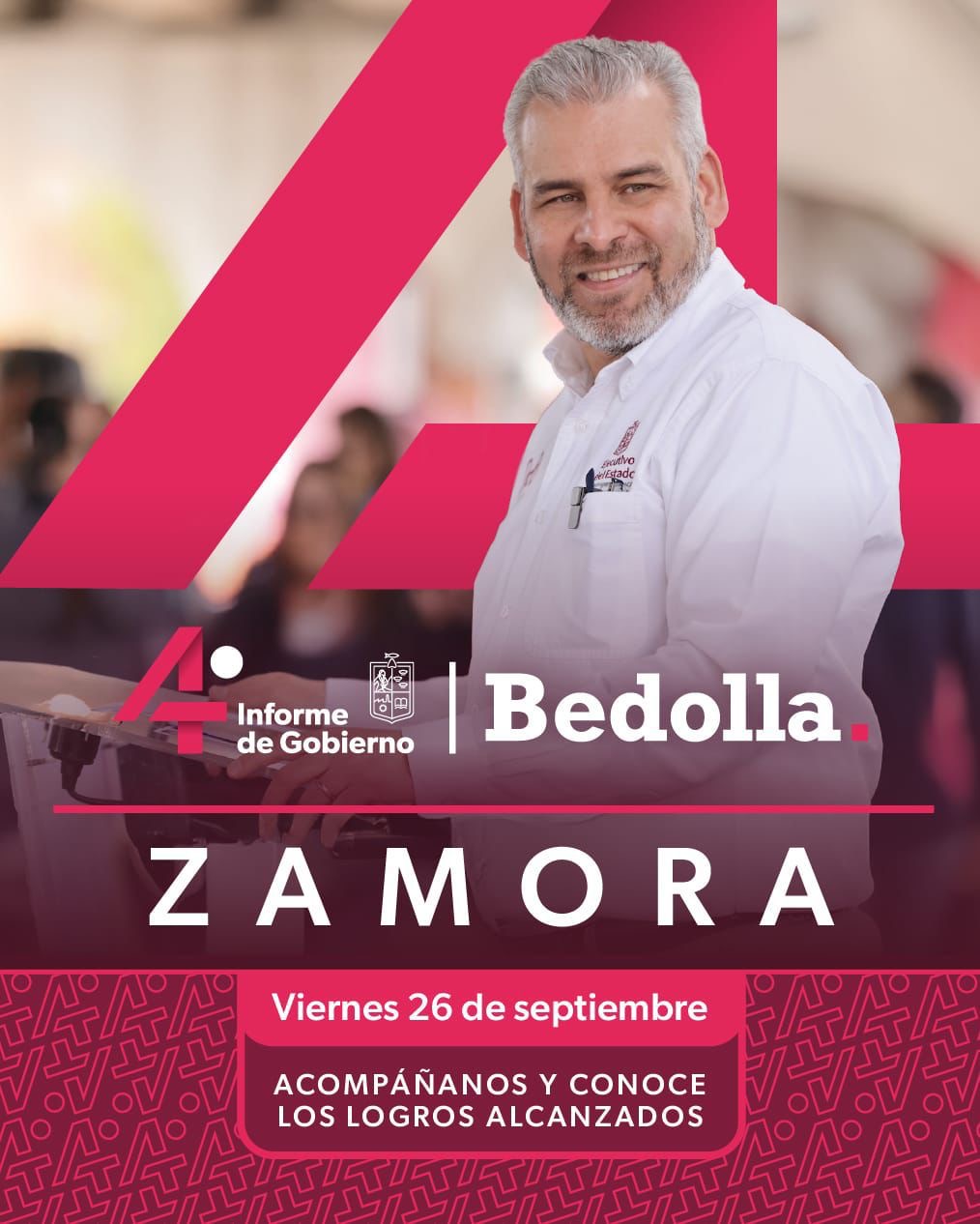 Bedolla rendirá informe regional en Zamora; destacará obra carretera e hídrica