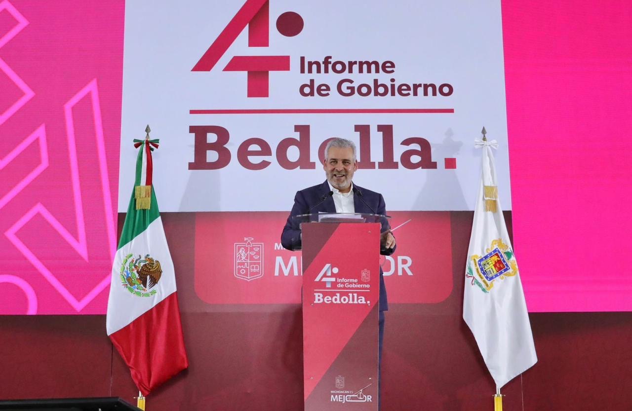 Para Uruapan, 600 mdp estatales para obras en 2026, anuncia Bedolla en su informe regional