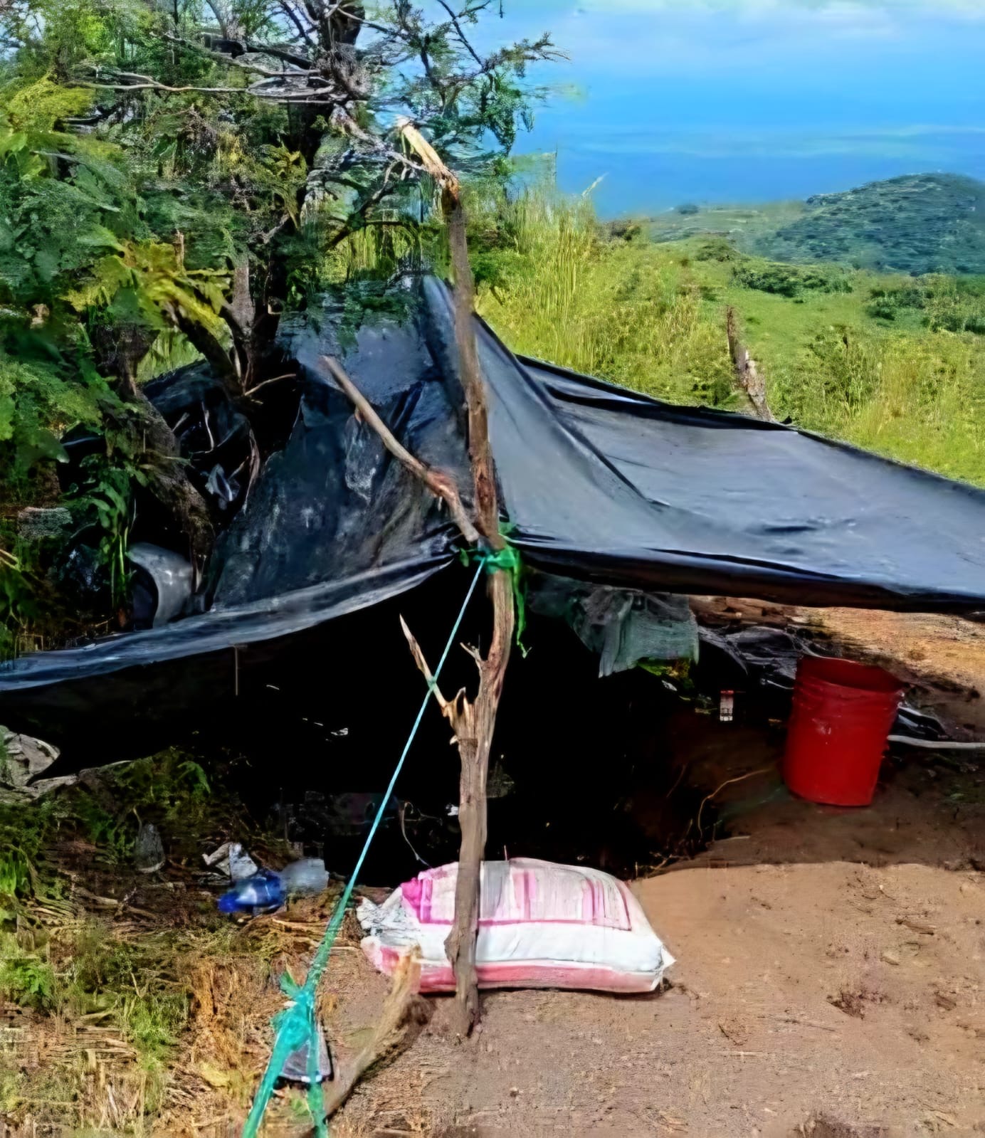 Destruyen 2 campamentos del crim3n organizado en Parácuaro