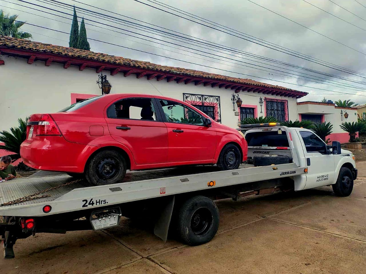 Bal3an a automovilista en Tacícuaro, Morelia 
