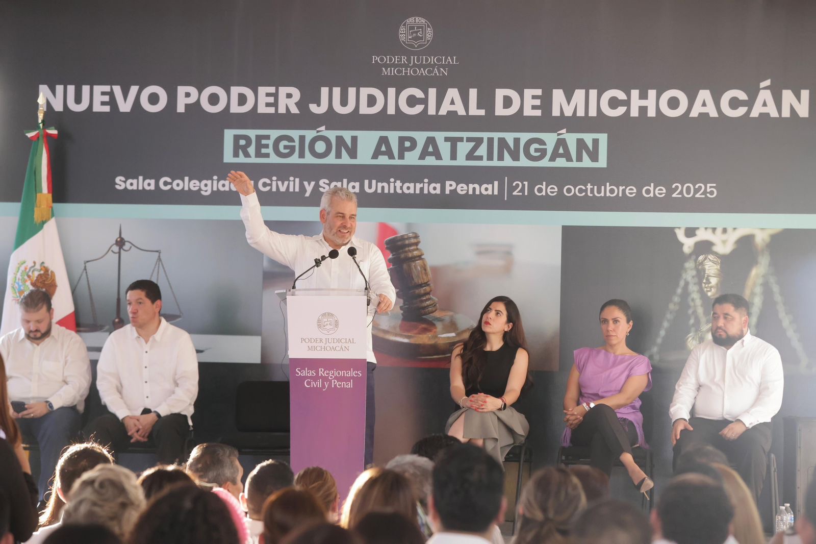 Justicia más cercana en región Apatzingán; inaugura Bedolla salas judiciales