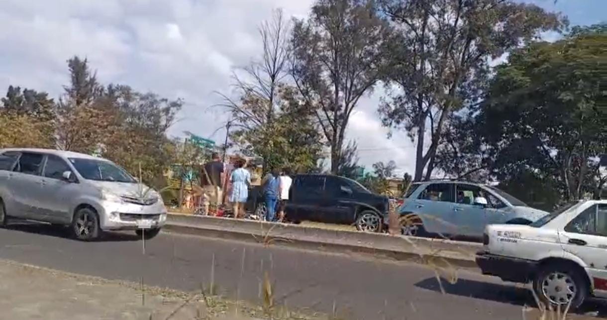 Se accidenta motociclista en el Libramiento Poniente de Morelia 