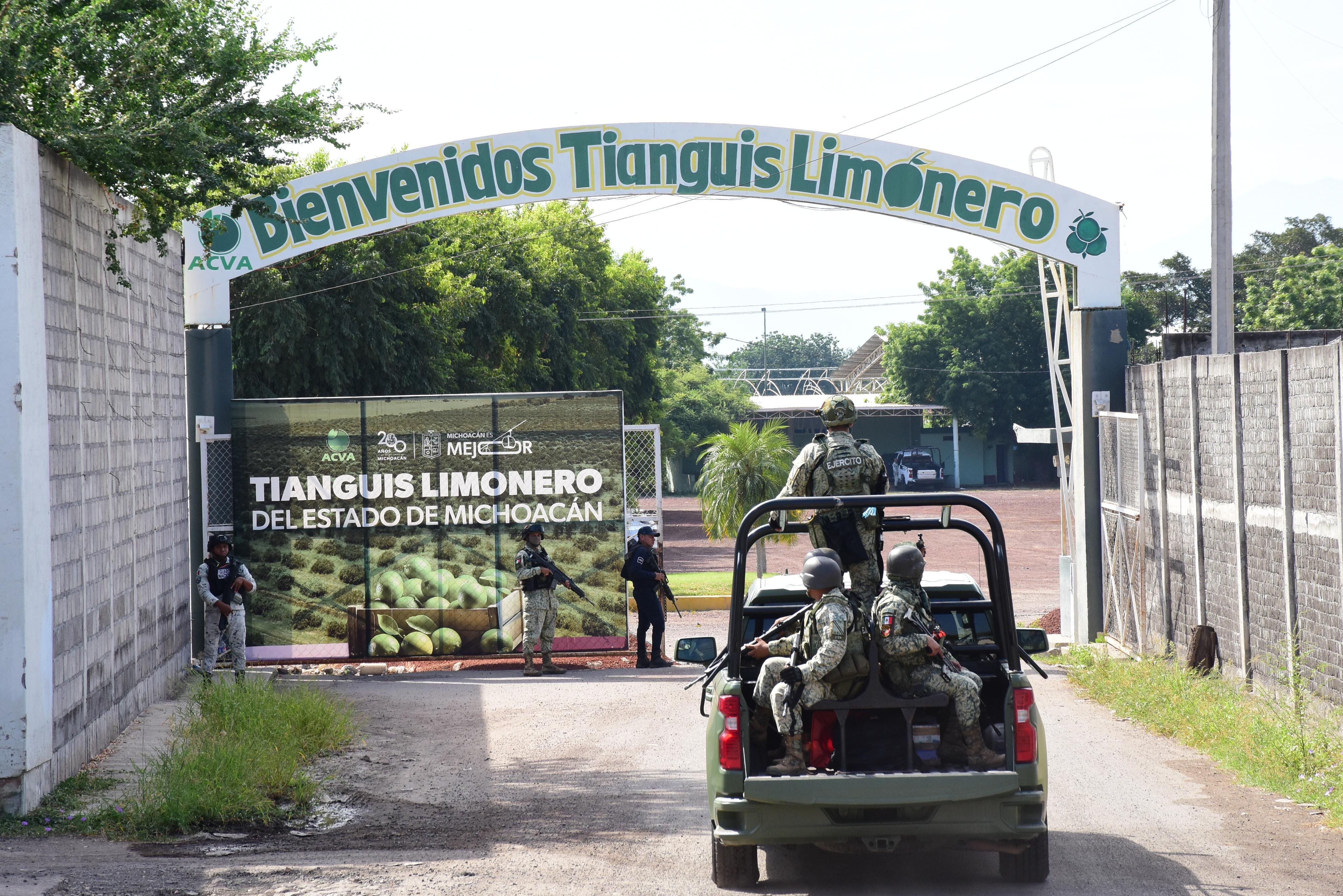 Refuerzan seguridad en empacadoras de limón con la Operación “Paricutín” en Apatzingán