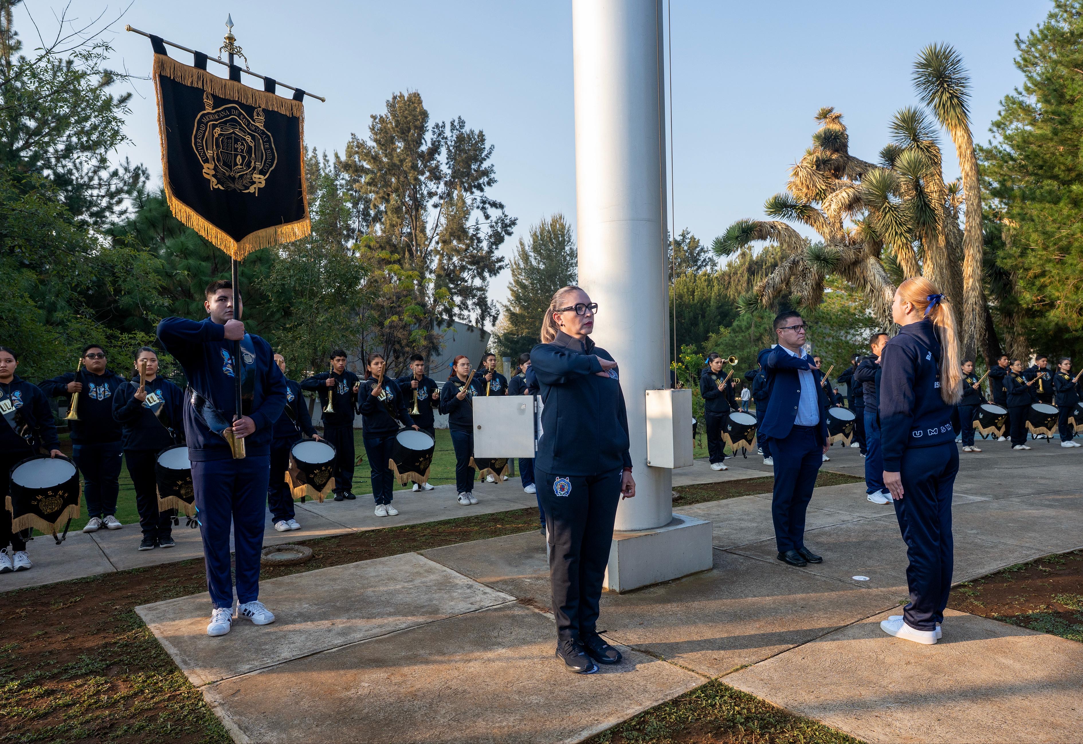 Con fortaleza y unidad, UMSNH conmemora el 115 aniversario del inicio de la Revolución Mexicana