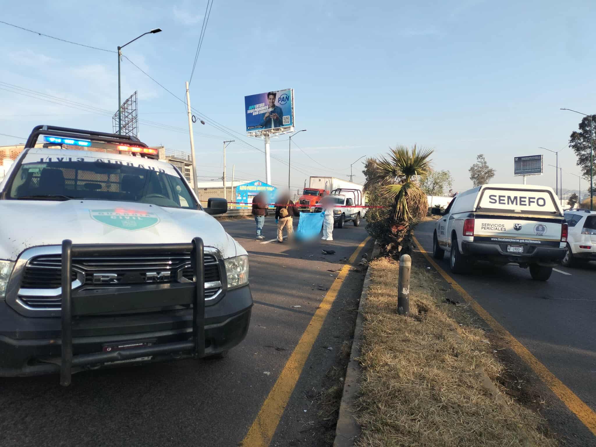 Fallecen dos motociclistas tras accidentes consecutivos sobre Av. Morelos Norte de Morelia