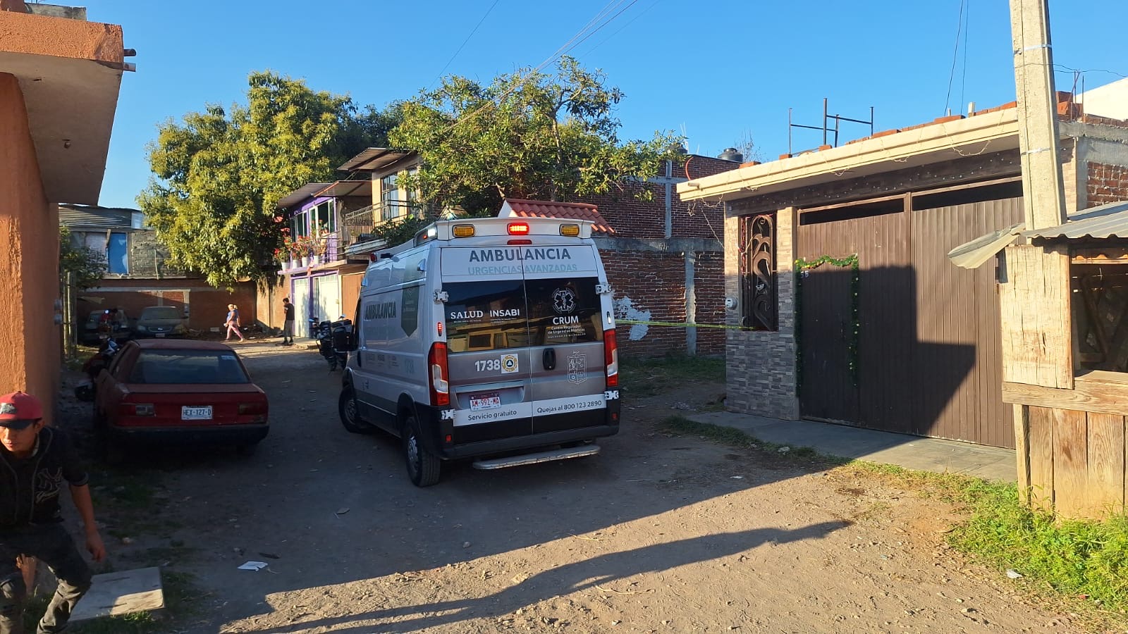 Se registra homicidio a balazos en la colonia Valle Dorado, de Uruapan 