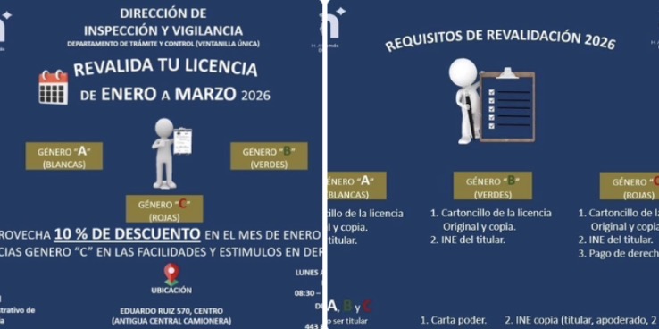 Invita Gobierno de Morelia a revalidar Licencias de Funcionamiento