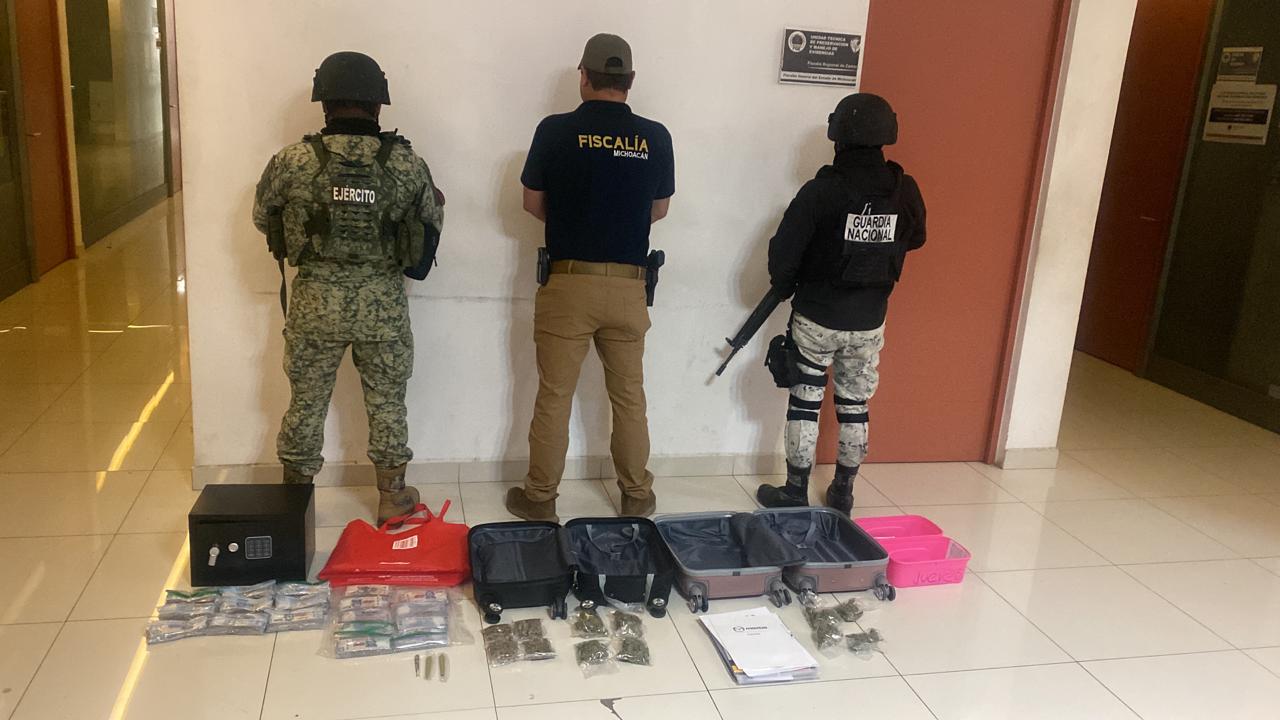 Plan Michoacán: aseguran 1.45 mdp en cateo en Jacona y golpe4n finanzas Criminal3s