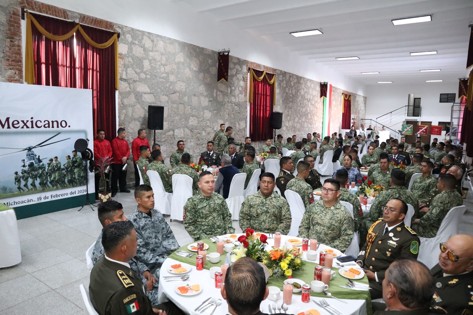 La 21/a. Zona Militar conmemora el 113 Aniversario del Ejército Mexicano en Morelia.  