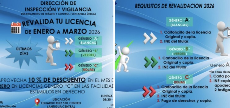 Faltan pocos días para renovar licencias de funcionamiento en Morelia con descuento del 10 por ciento